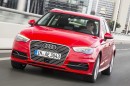 Fahraufnahme vom Hybridauto Audi A3 Sportback e-tron