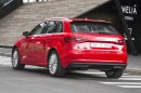 Aufnahme von hinten Hybridfahrzeug Audi A3 Sportback e-tron