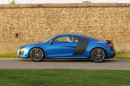 Audi R8 LMX in Blau in der Seitenansicht