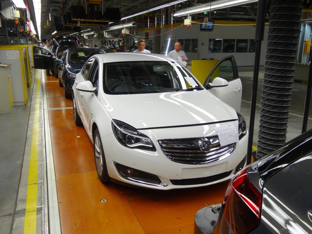 Die Insignia-Produktion im Opel Werk Rüsselsheim