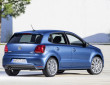 Der Volkswagen Polo Blue GT rollt auf 17 Zoll Rädern und die Rückleuchten sind abgedunkelt