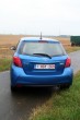 Toyota Yaris Facelift-Modell 2015 in blau, Heckpartie