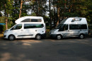Wohnmobil Ford Nugget alt und neu Bildvergleich