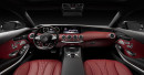 Das Cockpit des Mercedes-AMG GT mit rotem leder