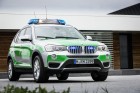 BMW X3 xDrive20d als Polizeifahrzeug in grün weiß