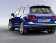 Facelift-Modell des Volkswagen Touareg in einer Metallic-Lackierung in Blau