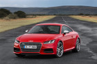 Rotes Audi TTS Coupé Baujahr 2014 in der Frontansicht