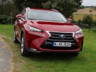 Der Kühlergrill des Hybridautos Lexus NX300h