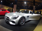 Silberner Mercedes-Benz AMG GT bei der Vorstellung des Supersportwagens