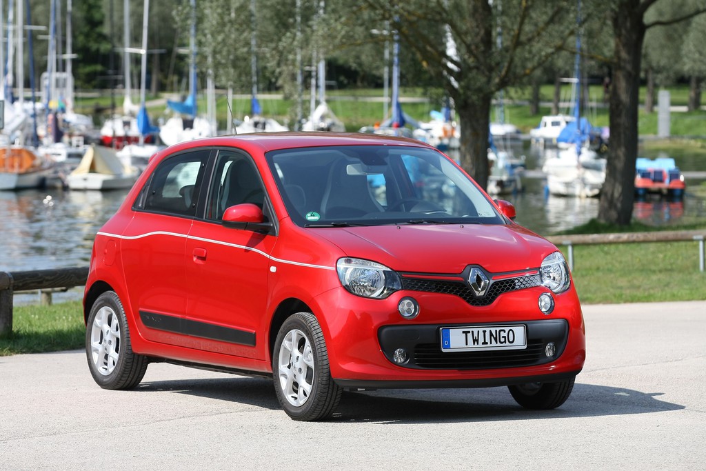 Renault Twingo III in rot in der Frontansicht