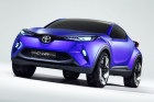 Konzeptauto Toyota C-HR in blau 2014