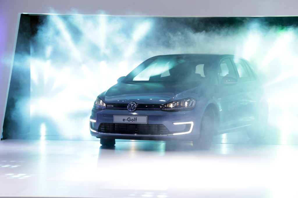 Shanghai-Auftritt des E-Golf.