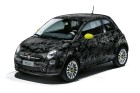 Fiat 500 Camouflage in Grau und mit grünen Außenspiegel