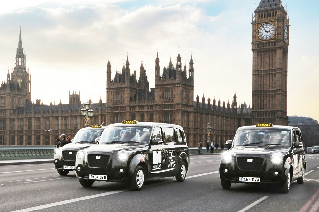 Die ersten elektrisch betriebenen Londoner Taxis sollen bis zu 560 km Reichweite schaffen